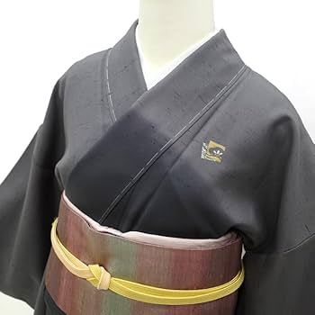 Amazon.co.jp: 本場牛首紬 袷 訪問着 着物 市川純一郎 作 手染め
